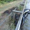 VU mit Motorrad und mehreren PKW