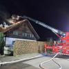 Dachstuhlbrand in Bogen Ortsteil Furth